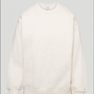 TNA Cozy Fleece Boyfriend Crew Sweatshirt Size M